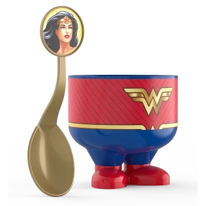 Imagen Vaso y Cuchara Wonder Woman - MERCICO